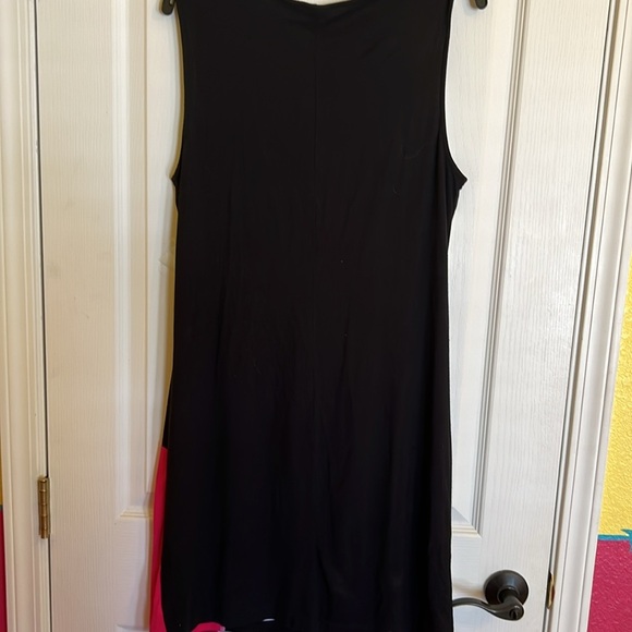 Cato black& white striped sleeveless knee length dress szL - Picture 3 of 3